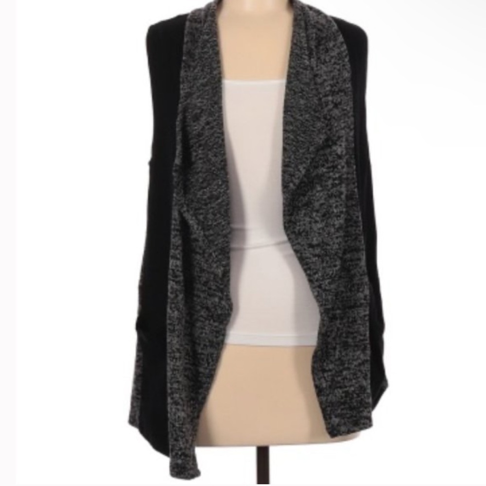 Dex long sweater black and grey Vest